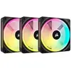 Image de CORSAIR QX RGB Series, iCUE LINK QX120 RGB, 120mm Magnetic Dome RGB Fan, Triple Fan Kit
