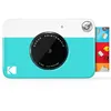 Image de KODAK Printomatic Appareil photo numérique à impression instantanée couleur   Photos de haute qualité sur papier autocollant Zink 2 x 3"   5 MP, portable, cadeau créatif pour anniversaire, Noël   Bleu en occasion ou reconditionné