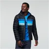 Image de Cotopaxi - Fuego Down Hooded Jacket - Doudoune homme Black & Pacific Stripes - L