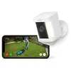 Image de Ring Caméra Spotlight Plus sans fil (Spotlight Cam Plus Battery)| Caméra surveillance extérieure wifi, vidéo HD 1080p, audio bidirectionnel, projecteurs LED | Essai Ring Home gratuit 30 j. en occasion ou reconditionné