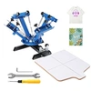 Image de Machine De Sérigraphie 4 Couleurs 1 Station Plateau 54x45cm Rotative à 360°