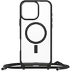 Image de OtterBox React Series - Coque de protection pour téléphone portable - collier - compatibilité avec MagSafe - cristal noir (incolore/noir) - pour