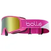 Image de Bollé - Nevada JR Cat 3 - Masque ski enfant Pink Checkerboard Matte - Gold Cat 3