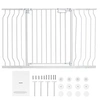Image de Barrière de Sécurité Extensible Clôture Enfant Chien 75-135x76 cm Escalier