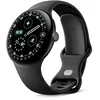 Image de Google Pixel Watch 4 (45 mm)   Montre connectée Android, Suivi des données de santé et de Remise en Forme, et Aide de Gemini   Boîtier en Aluminium Noir Mat   Bracelet Sport Noir Volcanique   Wi-FI en occasion ou reconditionné