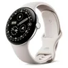 Image de Google Pixel Watch 4 (45 mm)   Montre connectée Android, Suivi des données de santé et de Remise en Forme, et Aide de Gemini   Boîtier en Aluminium Argent Poli   Bracelet Sport Porcelaine   Wi-FI en occasion ou reconditionné