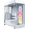 Image de CORSAIR Frame 4500X RS-R ARGB Boîtier PC Moyen-Tour en Verre Panoramique   Système de Fixation du Ventilateur InfiniRail, Peut Accueillir Deux Radiateurs de 360 mm, 3X Ventilateurs RS120-R   Blanc en occasion ou reconditionné