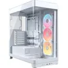 Image de CORSAIR Frame 4500X LX-R RGB Link Boîtier PC Moyen-Tour en Verre Panoramique   Système de Fixation du Ventilateur InfiniRail, Peut Accueillir Deux Radiateurs de 360 mm, 3X LX120-R RGB Link   Blanc en occasion ou reconditionné