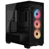 Image de CORSAIR 3500X RS-R ARGB Boîtier PC Mi-Tour avec Vitre Panoramique   3 Ventilateurs RS120-R ARGB Préinstallés, Système de Fixation InfiniRail, Compatible Une Carte mère à Connexion Inversée   Noir en occasion ou reconditionné