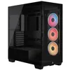 Image de CORSAIR 3500X LX-R RGB Boîtier PC Mi-Tour avec Vitre Panoramique   3 Ventilateurs RGB LX120-R Préinstallés, Comprend System Hub, Peut Accueillir Jusqu'à 10 Ventilateurs de 120 mm   Noir en occasion ou reconditionné