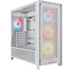 Image de FRAME 4000D RS ARGB - Mid tower - ATX étendu - panneau latéral fenêtré (verre trempé) - pas d'alimentation (ATX) - blanc - USB/Audio