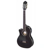 Image de RCE145L - Guitare électro-classique gaucher - Noir brillant (+housse)