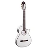 Image de RCE145 - Guitare électro-classique - Blanc brillant (+housse)