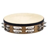 Image de TAH2WB - Tambourin 10'' Bois Avec Peau Brun Noyer Tambourin - tamborim