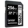 Image de carte sdxc 256 go 1667x professional 250 mo/s classe 10 uhs-II u3