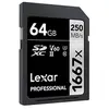 Image de carte sdxc 64 go 1667x professional 250 mo/s classe 10 uhs-II u3