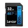 Image de Carte SDHC 32 Go UHS-I V10 800x PRO Ultra Rapide Noir / Bleu