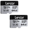Image de Carte microSDXC Silver Plus UHS-1 64Go R205/W100 V30 - Pack de 2