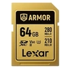 Image de carte sdxc pro gold series armor uhs-II 64gb v60 ip68 stainless steel r280/w210mb/s
