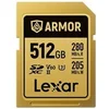 Image de carte sdxc pro gold series armor uhs-II 512gb v60 ip68 stainless steel r280/w210mb/s