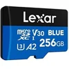 Image de Carte microSDXC Blue Plus 256Go Classe 10 U3 V30 A2 170Mo/s lecture