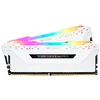 Image de Corsair Vengeance RGB PRO - Kit de Mémoire Enthousiaste (16 Go (2 x 8 Go), DDR4, 2666 MHz, C16, XMP 2.0) Eclairage LED RGB dynamique - Blanc CMW16GX4M2A2666C16W en occasion ou reconditionné