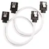 Image de câble gainé premium sata 6gbps blanc 30cm droit - (cc-8900249)