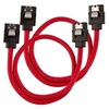 Image de câble gainé premium sata 6gbps rouge 30cm droit - (cc-8900250)