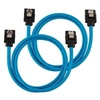 Image de câble gainé premium sata 6gbps bleu 60cm droit - (cc-8900255)