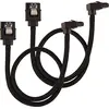 Image de Corsair Premium Cble SATA Gainé - SATA 6Gbps 30 cm, Connecteur À 90°, Noir en occasion ou reconditionné