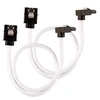 Image de câble gainé premium sata 6gbps blanc 30cm 90° - (cc-8900279)
