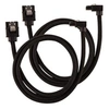 Image de câble gainé premium sata 6gbps noir 60cm 90° - (cc-8900282)