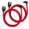 Image de câble gainé premium sata 6gbps rouge 60cm 90° - (cc-8900284)