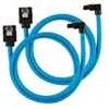 Image de Câbles SATA Gainés Droits/Coudés 60 cm (coloris bleu)