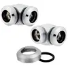 Image de Hydro X Series XF Hardline 90° - Raccord pour système de refroidissement par liquide - chrome (pack de 2)