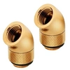 Image de Hydro X Series 45° Rotary Adapter - Raccord pour système de refroidissement par liquide - or (pack de 2)