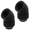 Image de Hydro X Series 45° Rotary Adapter - Raccord pour système de refroidissement par liquide - blanc (pack de 2)