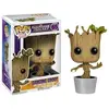 Image de Figurine les gardiens de la galaxie en vinyle Funko Bobble Head Dancing Groot Marron 10 cm FK5104