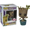 Image de Figurine Funko POP Marvel Guardians of The Galaxy Dancing I Am Groot Exclusive Vert 9 cm 849803052539
