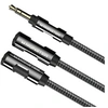 Image de CABLE AUDIO REPARTITEUR JACK 3,5 MM M/2F 0,15M