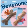 Image de Benebone Puppy Lot De 2 Jouets A Mâcher Pour Chiots Durables Saveur Bacon, Bois D'Erable Véritable
