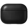 Image de Coque pour Airpods Pro 2 Modern Leather Robuste avec Point d'Attache Noir