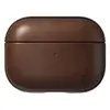 Image de Coque pour Airpods Pro 2 Modern Leather Robuste avec Point d'Attache Marron