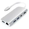 Image de Adaptateur Multimedia Type-C 4K HDMI Mini-Port dAffichage USB-C PD, Ethernet Gigabit USB 3.0, Micro/SD, Slot de Carte Mic