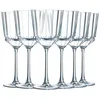 Image de Cristal d'Arques Paris - Collection Macassar - 6 Verres à pied 35cl en Cristallin - Brillance, Transparence et Haute résistance - Fabriqués en France - Emballage renforcé, adapté à la vente en ligne en occasion ou reconditionné