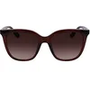 Image de Calvin Klein Women's Sunglasses CK23506S - Brown with Gradient Brown Lens en occasion ou reconditionné