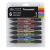 Image de Set de 6 feutres Promarker Tons Vibrants