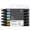 Image de Blister Winsor & Newton 6 marqueurs Méttaliques