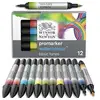 Image de Set de 12 Feutres Promarker Watercolour Tons basiques