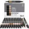 Image de lot de 12+1 Promarker - Tons chair - Winsor et Newton
